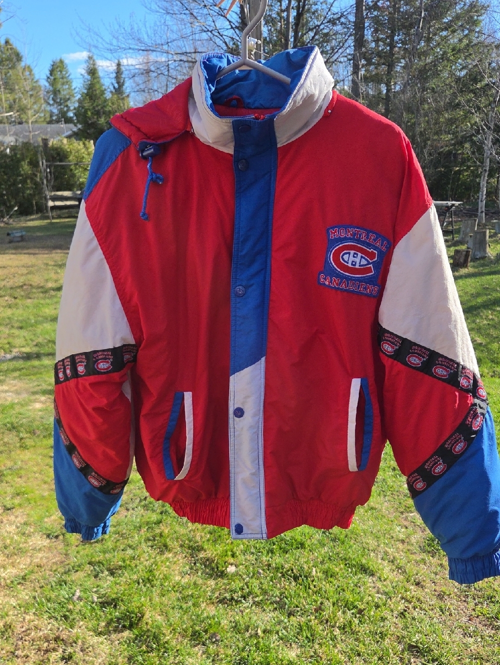 Montreal Canadiens Men's Red, Blue & White Team Jacket